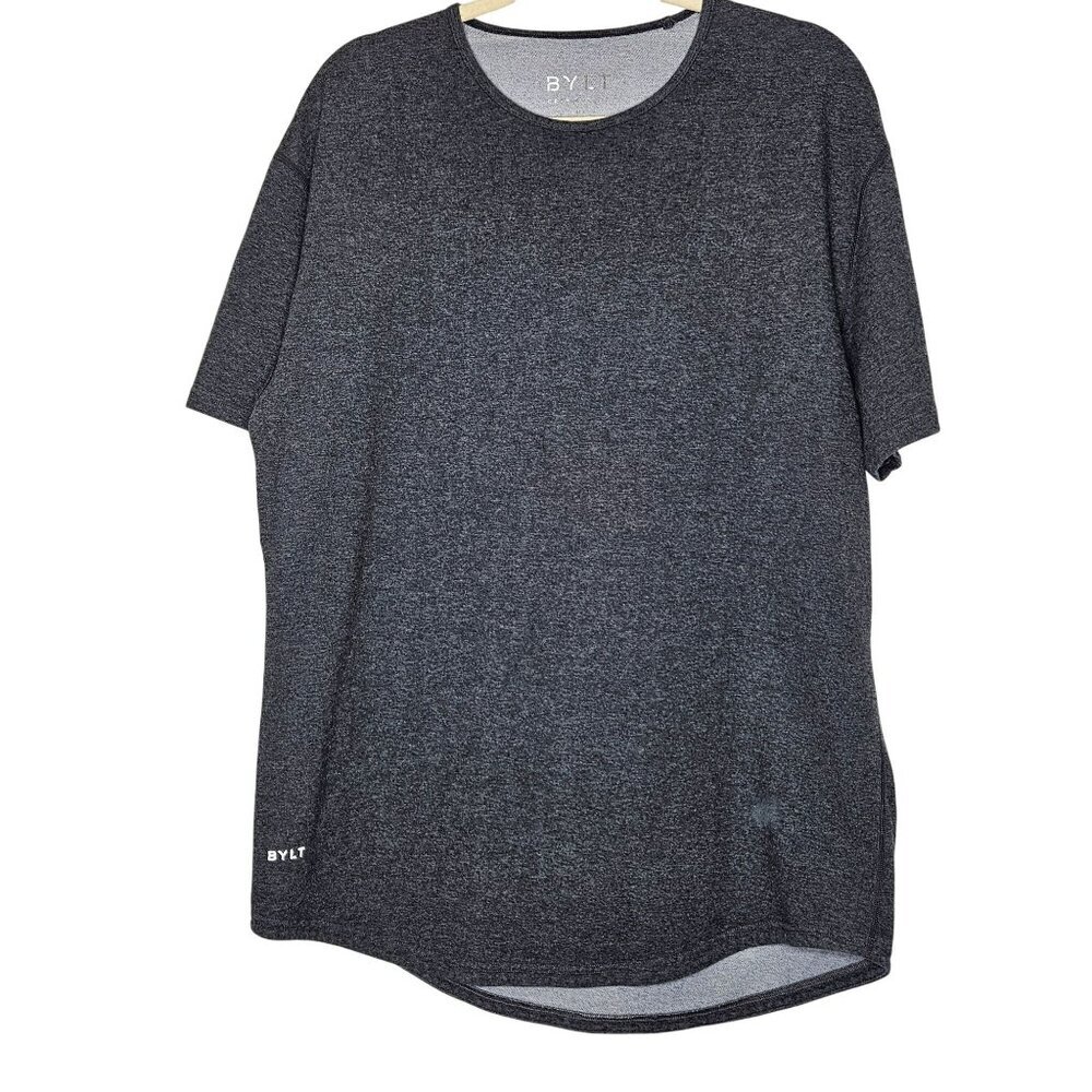 Bylt‎ Mens Heather Gray Crew Neck Short Sleeve T-Shirt Size XL